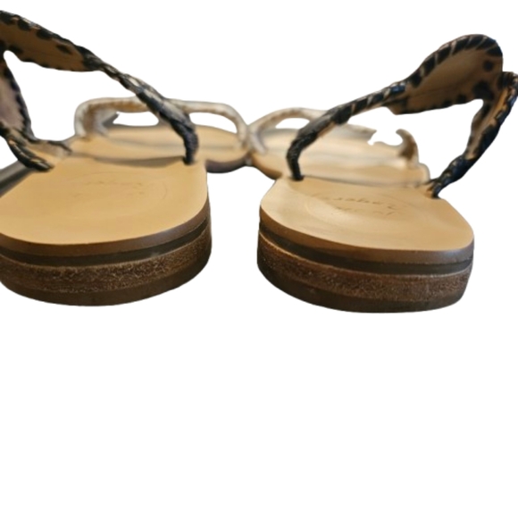 Jack Rogers Black And White Lauren Sandal - Picture 7 of 11